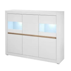 Wohnzimmerschrank mit Glaseinsätzen - Ilana^Wohnen Sale
