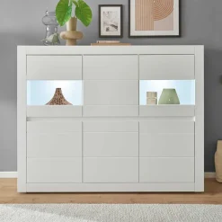 Wohnzimmerschrank mit Glaseinsätzen - Ilana^Wohnen Sale