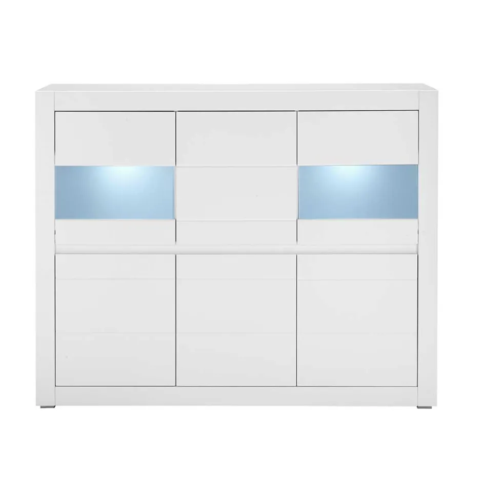 Wohnzimmerschrank mit Glaseinsätzen - Ilana^Wohnen Sale