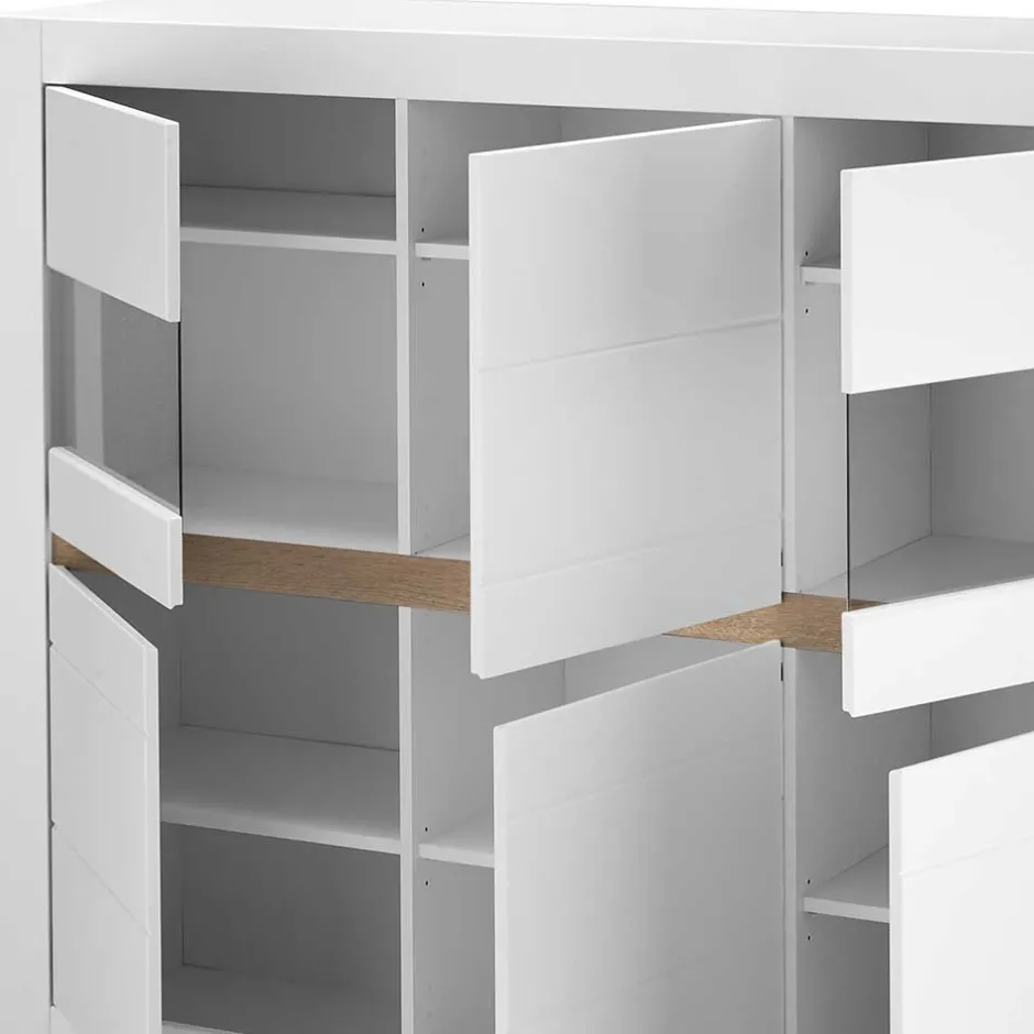 Wohnzimmerschrank mit Glaseinsätzen - Ilana^Wohnen Sale