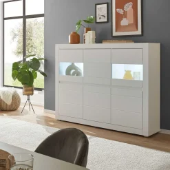 Wohnzimmerschrank mit Glaseinsätzen - Ilana^Wohnen Sale