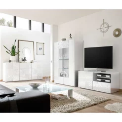 Wohnen Wohnzimmerschränke in Hochglanz - Vascaub (dreiteilig)