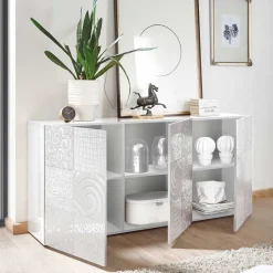 Wohnen Wohnzimmerschränke in Hochglanz - Vascaub (dreiteilig)