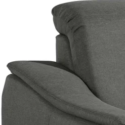 Wohnzimmersessel in Anthrazit und Nussbaum - Classimo^Wohnen Discount