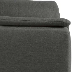 Wohnzimmersessel in Anthrazit und Nussbaum - Classimo^Wohnen Discount