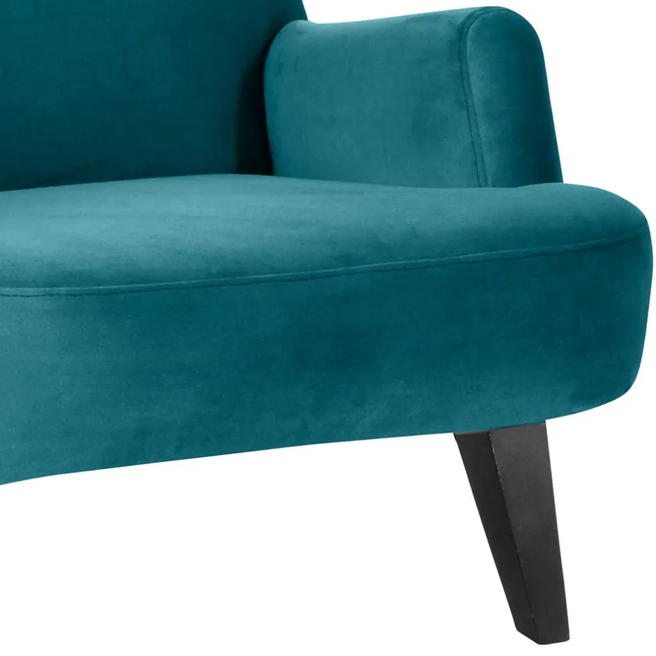 Wohnzimmersessel in Blau und Schwarz - Frunz^Wohnen Outlet