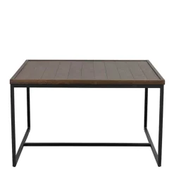 Wohnzimmertisch in Eiche Dunkel & Schwarz - Stamforts^Wohnen