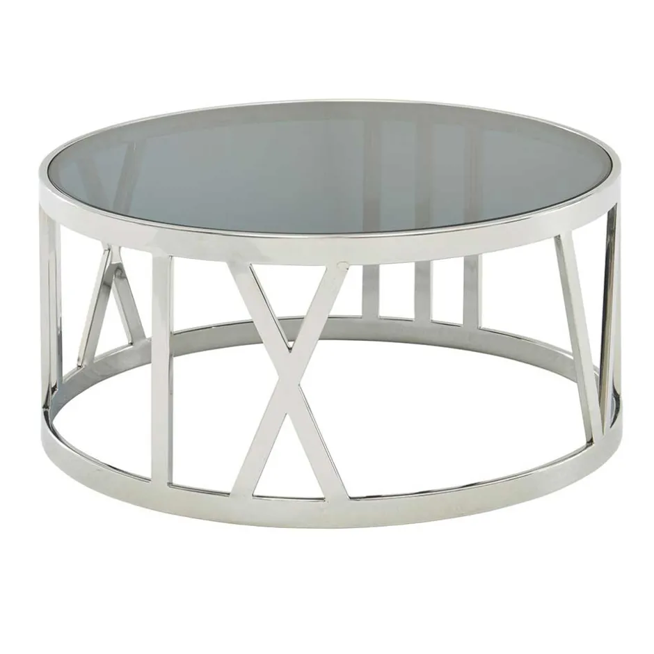 Wohnzimmertisch mit Glasplatte in Schwarz getönt - Julado^Wohnen Hot