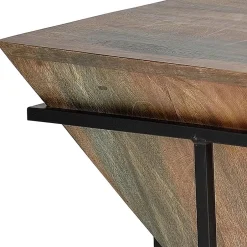 Wohnen Wohnzimmertisch mit Holzkorpus - umgedrehte Pyramide - Selavia