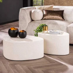 Wohnen Wohnzimmertische aus Marmorkomposit - Ezeiza (zweiteilig)