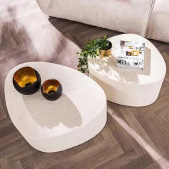 Wohnen Wohnzimmertische aus Marmorkomposit - Ezeiza (zweiteilig)