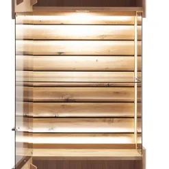 Wohnzimmervitrine in Asteiche Hell - Azzurian^Wohnen Discount