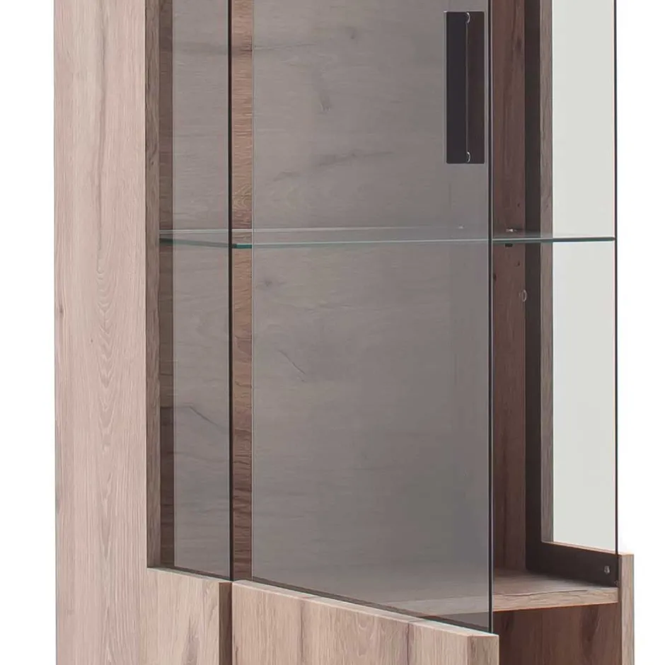 Wohnzimmervitrine mit Licht LED - Bekunion^Wohnen Discount