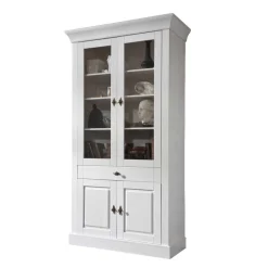 Wohnzimmervitrine Satumare in Weiß^Wohnen Clearance