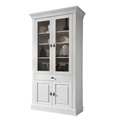 Wohnzimmervitrine Satumare in Weiß^Wohnen Clearance