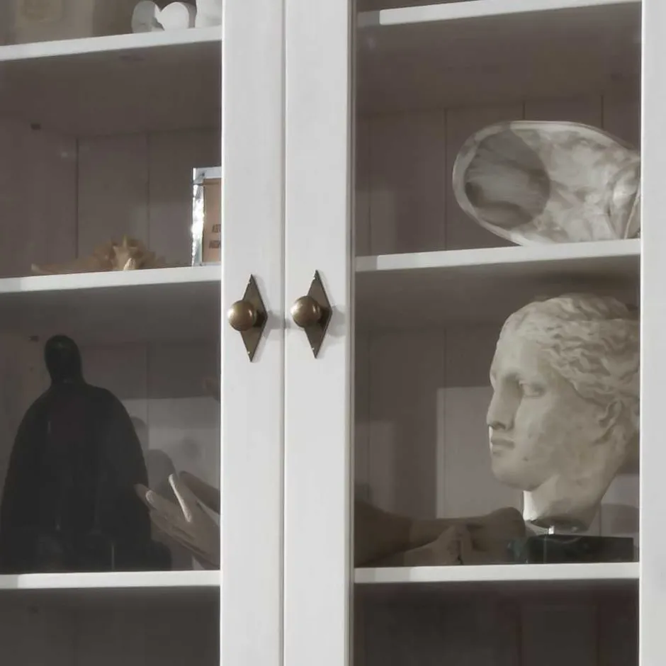 Wohnzimmervitrine Satumare in Weiß^Wohnen Clearance