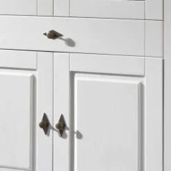 Wohnzimmervitrine Satumare in Weiß^Wohnen Clearance