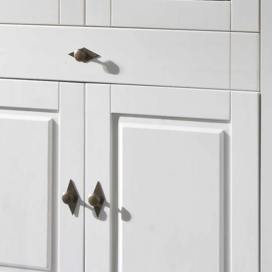 Wohnzimmervitrine Satumare in Weiß^Wohnen Clearance