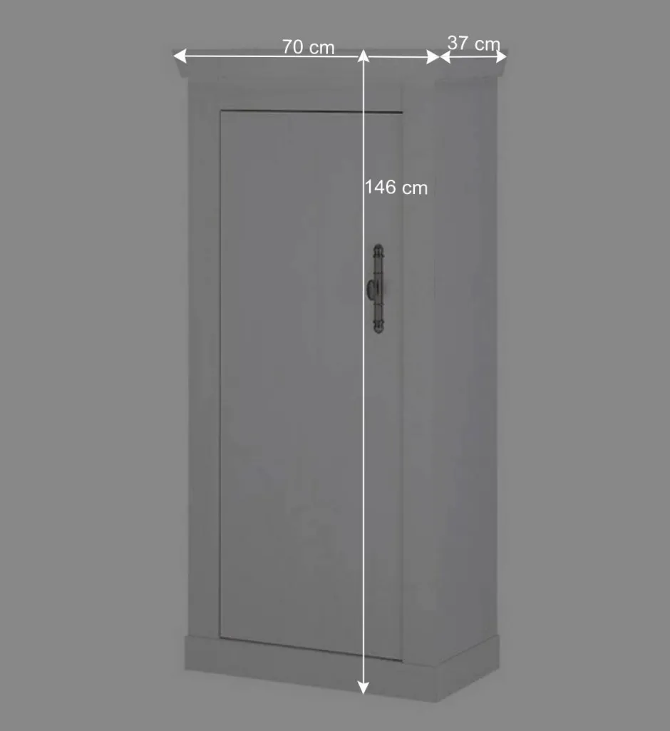 Wohnzimmerwohnwand in weißer Holzoptik Pinie - Liancos (vierteilig)^Wohnen Outlet