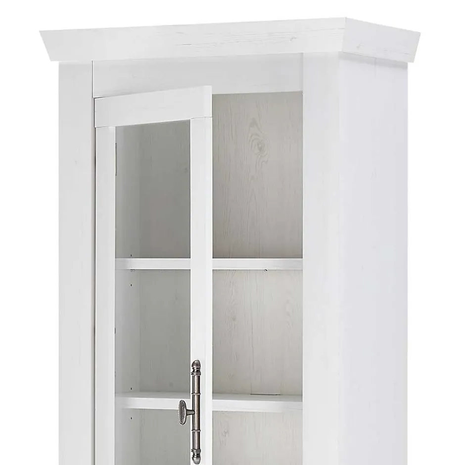 Wohnzimmerwohnwand in weißer Holzoptik Pinie - Liancos (vierteilig)^Wohnen Outlet