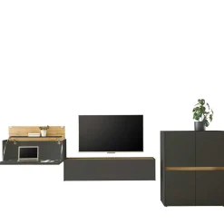 Wohnzimmer-Wohnwand Möbelset - Ahilav (dreiteilig)^Wohnen Sale