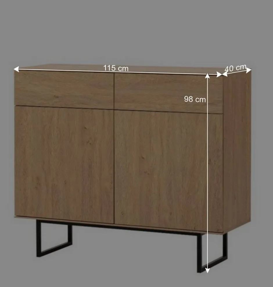 Wohnen Wohnzimmer-Wohnwand Set - Jaskin (dreiteilig)