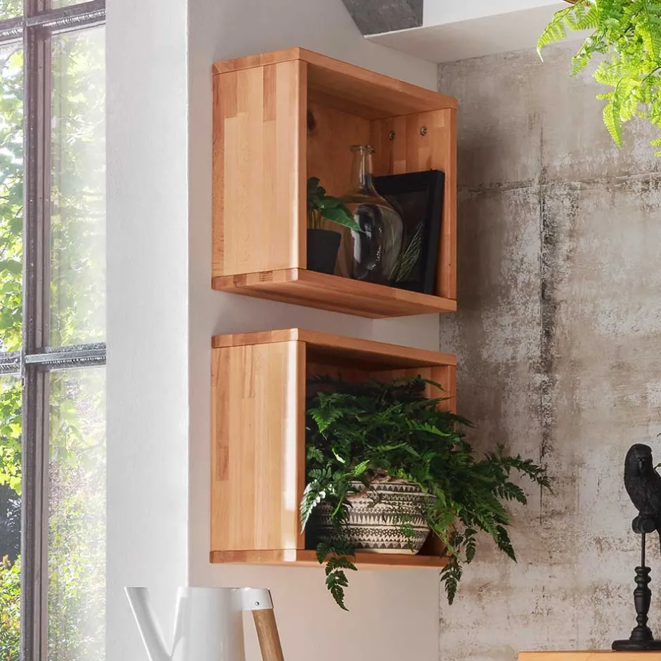 Würfel Regal aus Kernbuche Massivholz - Gabela^Wohnen Hot