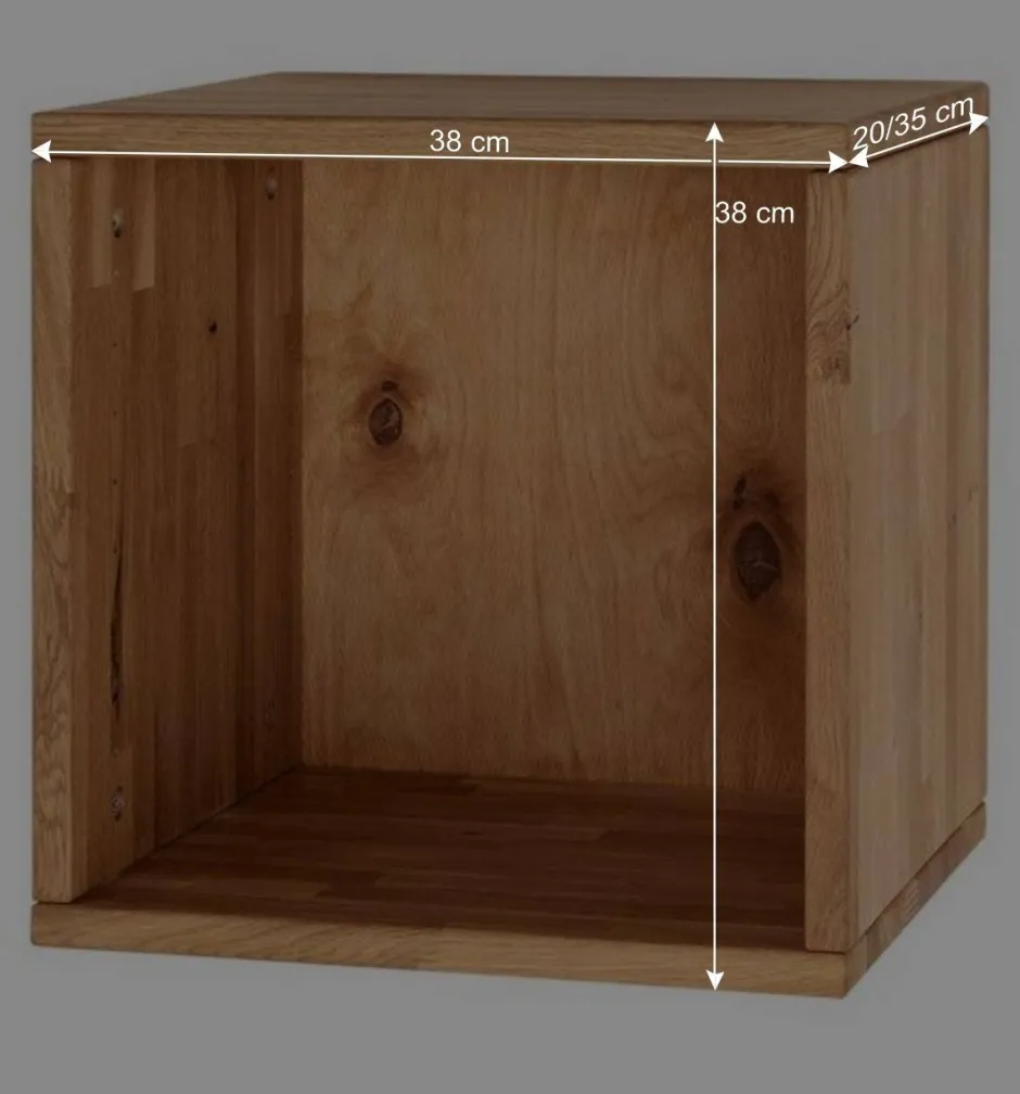 Würfel Regal aus Massivholz geölt - Iljona^Wohnen