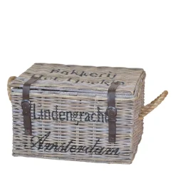 Wohnen Wäschetruhe Podian aus Rattan