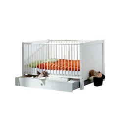 Kinder Wohnen 70x140 Babybettchen Masculino in Weiß