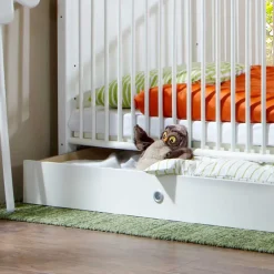 Kinder Wohnen 70x140 Babybettchen Masculino in Weiß