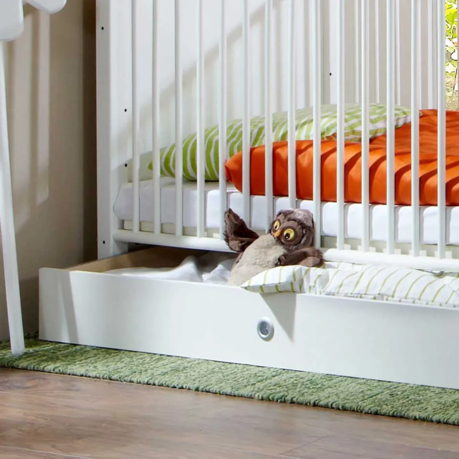 Kinder Wohnen 70x140 Babybettchen Masculino in Weiß