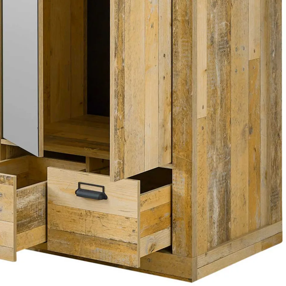 90x200 Bett & Nachttisch & Schrank - Naiavio (dreiteilig)^Wohnen