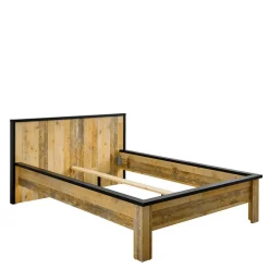 Wohnen 140x200 Bett & Nachttisch Paneele - Naiavio (dreiteilig)