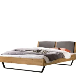 Wohnen 140x200 Bett aus Wildeiche mit Kufen - Maria