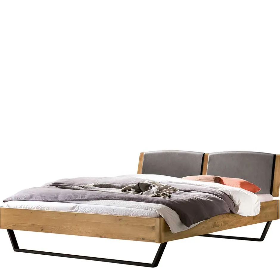 Wohnen 140x200 Bett aus Wildeiche mit Kufen - Maria