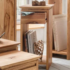 30x30 Blumenhocker aus Wildeiche Massivholz - Anndra^Wohnen Hot