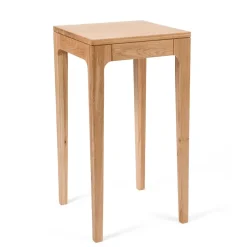 Wohnen 40x40 cm Beistelltisch aus Massivholz mit 80 cm Höhe - Asticia