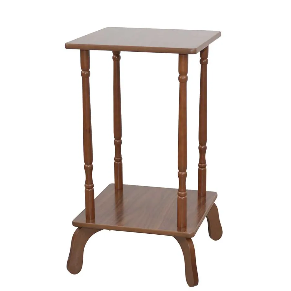 33x33 cm Beistelltisch in Nussbaumfarben - Edmond^Wohnen Hot