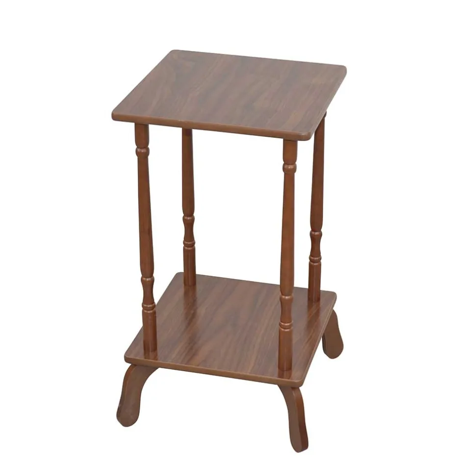 33x33 cm Beistelltisch in Nussbaumfarben - Edmond^Wohnen Hot