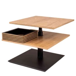 Wohnen 70x70 cm Couchtisch mit Staufach - Portland