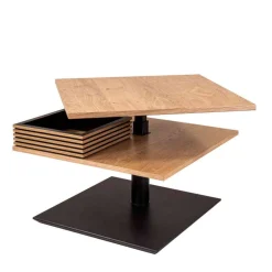 Wohnen 70x70 cm Couchtisch mit Staufach - Portland