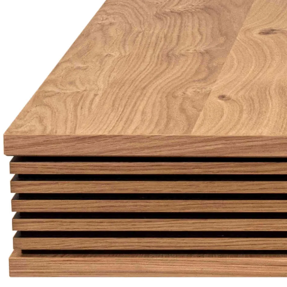 Wohnen 70x70 cm Couchtisch mit Staufach - Portland