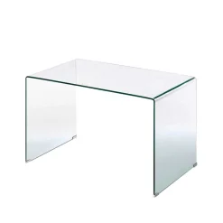 125x70 cm Design Schreibtisch aus Glas - Fire^Wohnen Clearance