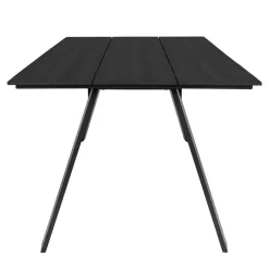 Wohnen 220x100 cm Designer Gartentisch in Schwarz - Lavagna