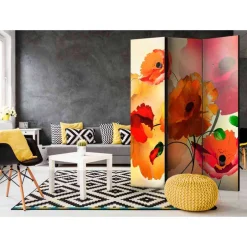 135x172 cm Paravent in Rot Orange - Hasting^Wohnen Sale