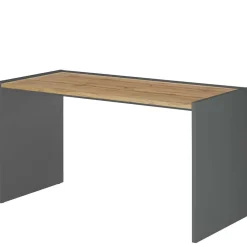 143x63 cm Schreibtisch in Wildeiche Optik & Anthrazit - Ahilav^Wohnen Sale