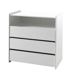 Kinder Wohnen 90x92 cm Schubladen-Kommode in Weiß - Mauricia