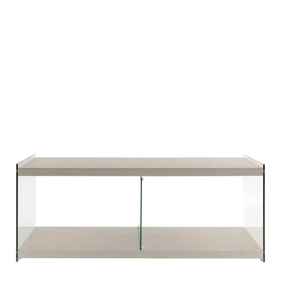 Wohnen 120x60 cm TV Tisch mit Glas Wangen - Culagan
