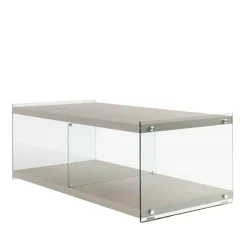 Wohnen 120x60 cm TV Tisch mit Glas Wangen - Culagan